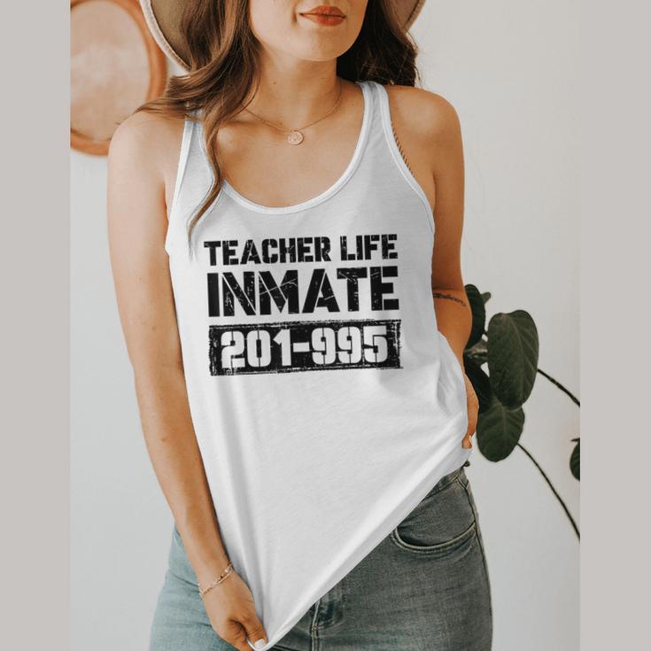 Teacher Life Jail Inmate Prisoner Halloween Costume Flowy Tank, funny design Teacher Life Jail Inmate Prisoner Halloween Costume Flowy Tank, funny design