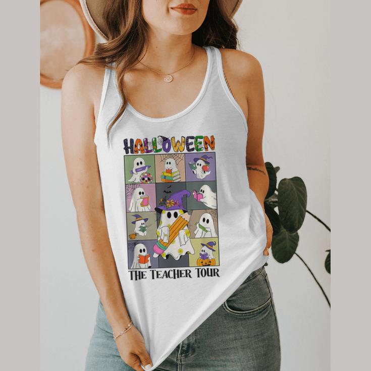 Women Halloween The Teacher Tour Ghosts Pencil Pumpkins Flowy Tank, funny design Women Halloween The Teacher Tour Ghosts Pencil Pumpkins Flowy Tank, funny design