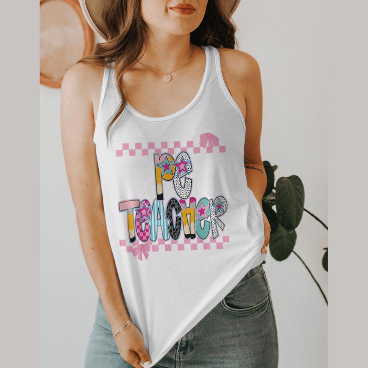 Women PE Teacher Back To School Physical Education Teacher Flowy Tank, funny design