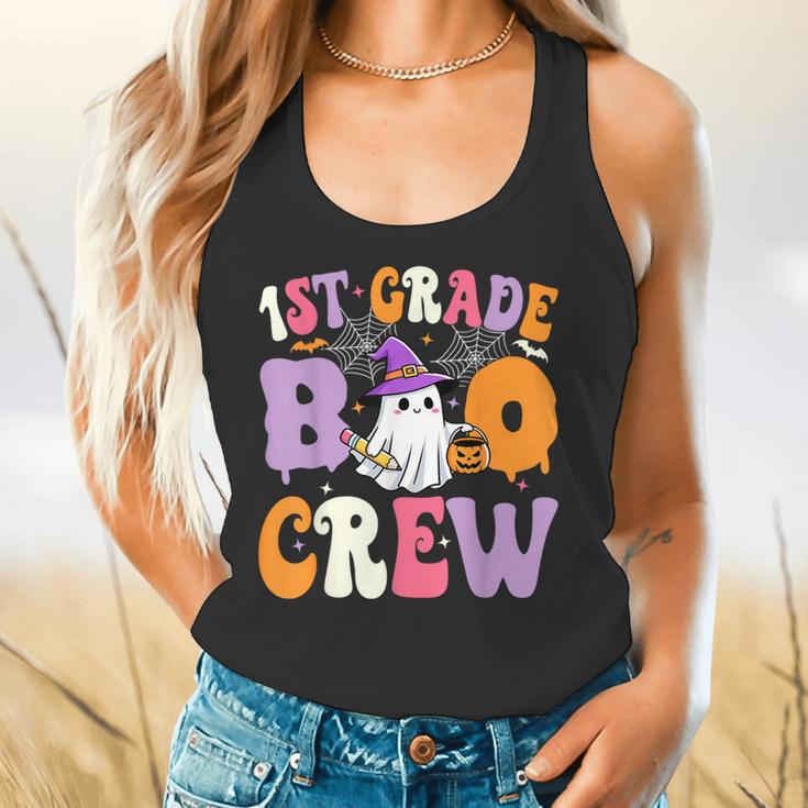 1st Grade Boo Crew Spooky First Grade Halloween Teacher Flowy Tank, gift for family, gift for coworker 1st Grade Boo Crew Spooky First Grade Halloween Teacher Flowy Tank, gift for family, gift for coworker