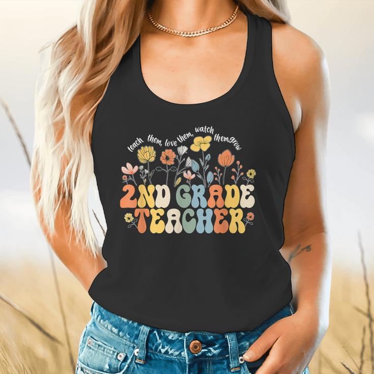 2nd Second Grade Teacher Appreciation Teaching Wildflowers Flowy Tank, gift for family, gift for coworker 2nd Second Grade Teacher Appreciation Teaching Wildflowers Flowy Tank, gift for family, gift for coworker