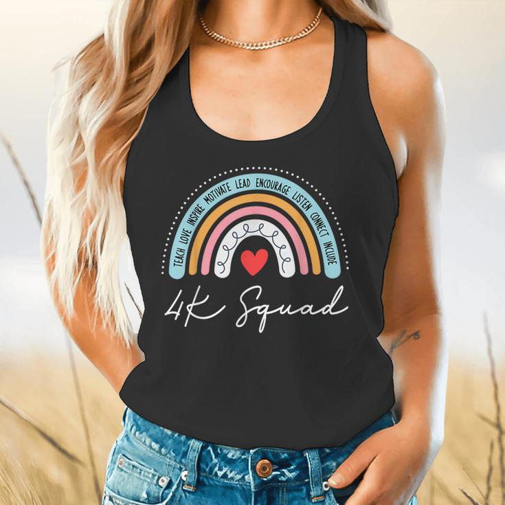 4K Squad Crew Team Teacher Kindergarten Kinder Elementary Flowy Tank, gift for family, gift for coworker 4K Squad Crew Team Teacher Kindergarten Kinder Elementary Flowy Tank, gift for family, gift for coworker