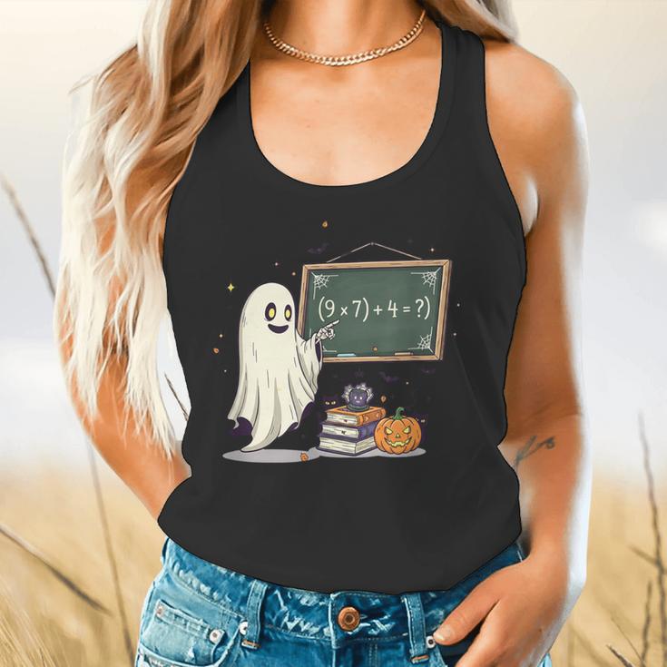 67 Teacher Halloween Ghost Six Seven Meme Math Joke Flowy Tank, gift for family, gift for coworker