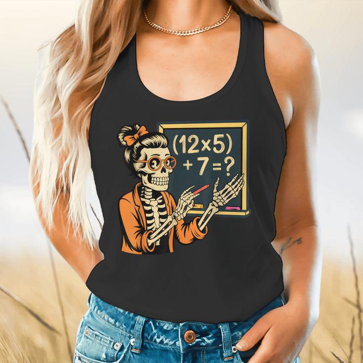 67 Teacher Halloween Skeleton Flowy Tank, gift for family, gift for coworker 67 Teacher Halloween Skeleton Flowy Tank, gift for family, gift for coworker
