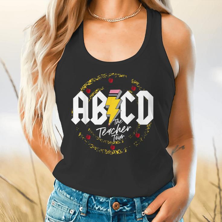 ABCD The Teacher Tour Last Day Of School Rockin' Teacher Flowy Tank, gift for family, gift for coworker ABCD The Teacher Tour Last Day Of School Rockin' Teacher Flowy Tank, gift for family, gift for coworker