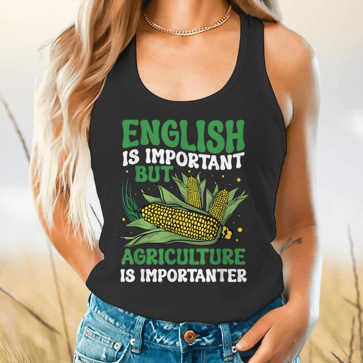 AG Teacher English Is Important But Agriculture Teacher Flowy Tank, gift for family, gift for coworker