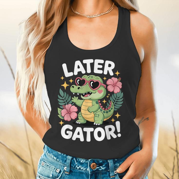 Alligator Later Gator Teacher Summer Last Day Fun Flowy Tank, gift for family, gift for coworker Alligator Later Gator Teacher Summer Last Day Fun Flowy Tank, gift for family, gift for coworker