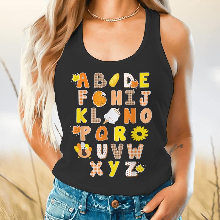 Alphabet Turkey Thanksgiving Costume Preschool Teacher Men Women Flowy Tank, gift for family, gift for coworker Alphabet Turkey Thanksgiving Costume Preschool Teacher Men Women Flowy Tank, gift for family, gift for coworker