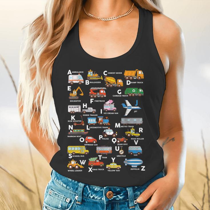Alphabet Vehicles ABCs Learning Teachers Kids Boys Girls Flowy Tank, gift for family, gift for coworker Alphabet Vehicles ABCs Learning Teachers Kids Boys Girls Flowy Tank, gift for family, gift for coworker