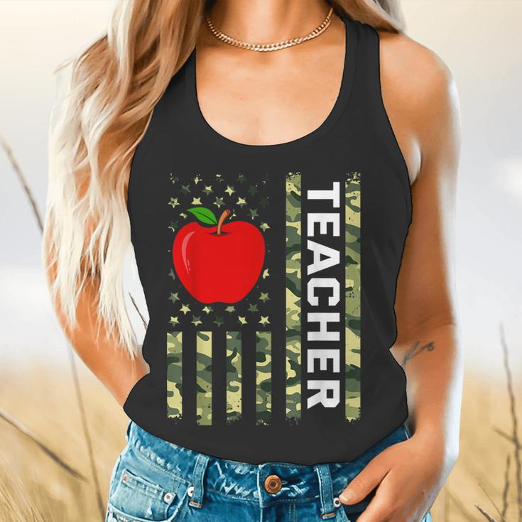 American Flag Camouflage Teacher Patriotic 4th Of July Flowy Tank, gift for family, gift for coworker American Flag Camouflage Teacher Patriotic 4th Of July Flowy Tank, gift for family, gift for coworker