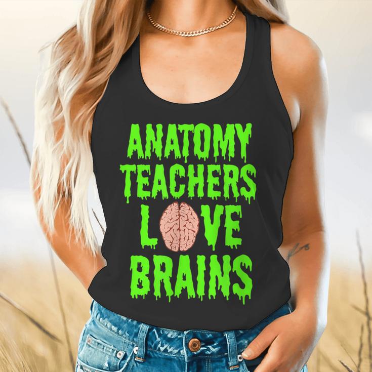 Anatomy Teachers Love Brains Halloween Teacher Costume Shirt Flowy Tank, gift for family, gift for coworker