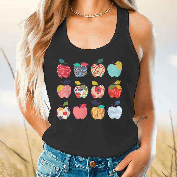 Art Apples Back To School For Teacher Student Flowy Tank, gift for family, gift for coworker