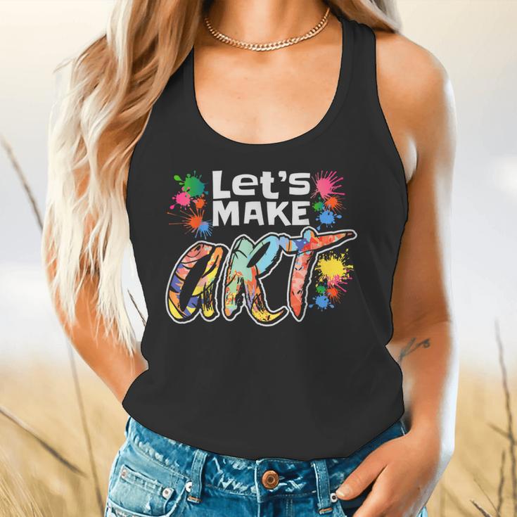 Lets Make Art Colerful Artists Painter Art Teacher Men Women Girls Kids Flowy Tank, gift for family, gift for coworker Lets Make Art Colerful Artists Painter Art Teacher Men Women Girls Kids Flowy Tank, gift for family, gift for coworker