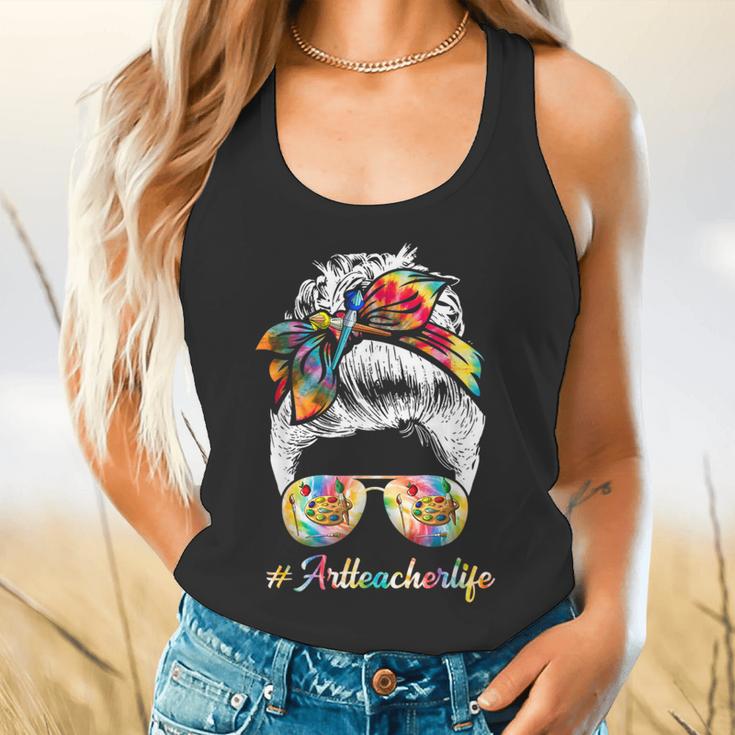 Art Teacher Life Messy Bun Back To School Art Teacher Flowy Tank, gift for family, gift for coworker Art Teacher Life Messy Bun Back To School Art Teacher Flowy Tank, gift for family, gift for coworker