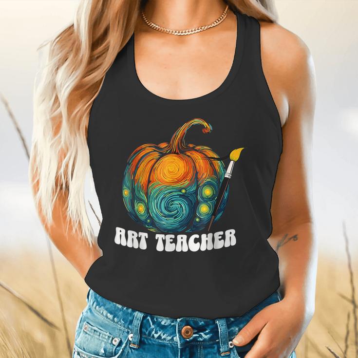 Art Teacher Pumpkin Halloween Night Men Women Flowy Tank, gift for family, gift for coworker Art Teacher Pumpkin Halloween Night Men Women Flowy Tank, gift for family, gift for coworker
