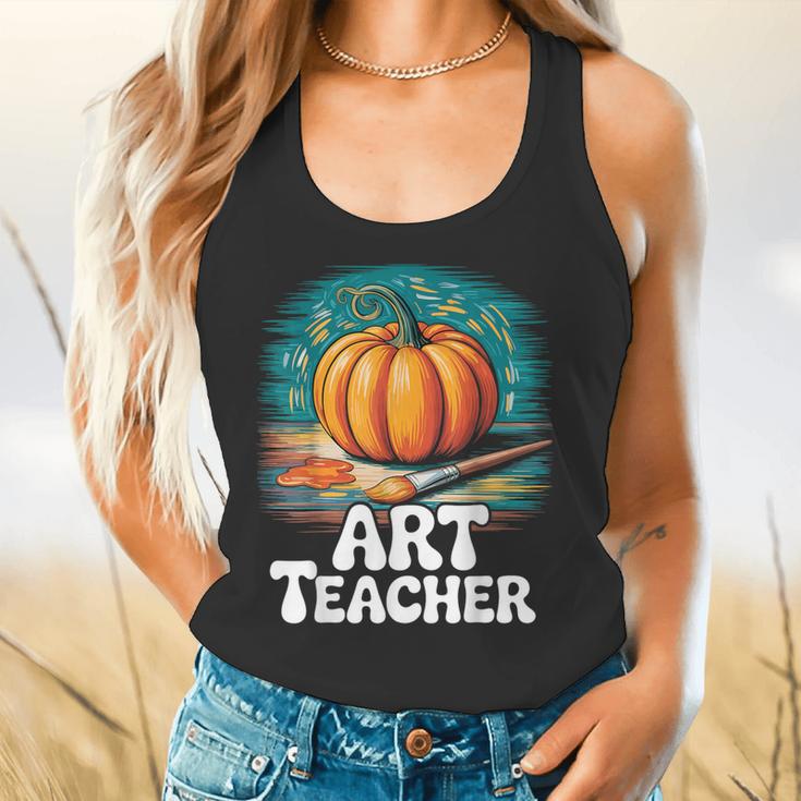 Art Teacher Pumpkin Painting Halloween Costume Flowy Tank, gift for family, gift for coworker