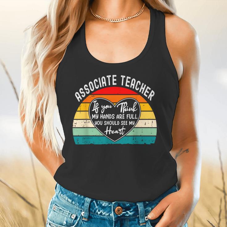 Associate Teacher If You Think My Hands Are Full Flowy Tank, gift for family, gift for coworker Associate Teacher If You Think My Hands Are Full Flowy Tank, gift for family, gift for coworker