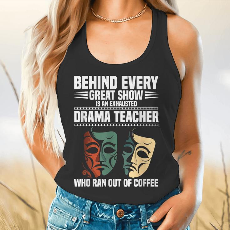 Theatre Teacher Drama Lover Theatre Mask Drama Teacher Flowy Tank, gift for family, gift for coworker