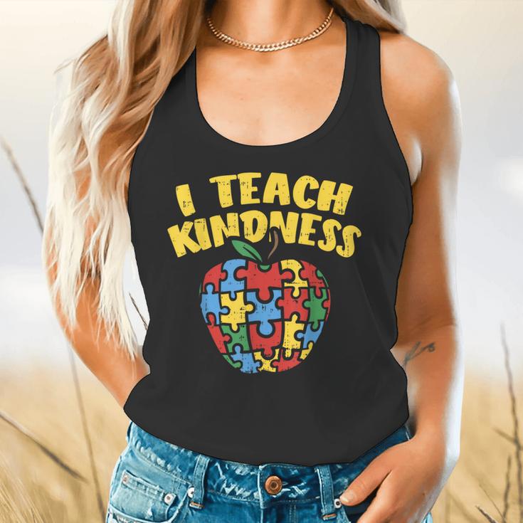 Autism Teacher Shirt I Teach Kindness Apple Puzzle Awareness Flowy Tank, gift for family, gift for coworker Autism Teacher Shirt I Teach Kindness Apple Puzzle Awareness Flowy Tank, gift for family, gift for coworker
