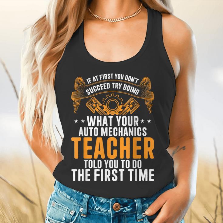 Auto Mechanic Teacher Car Repair Auto Mechanic Flowy Tank, gift for family, gift for coworker