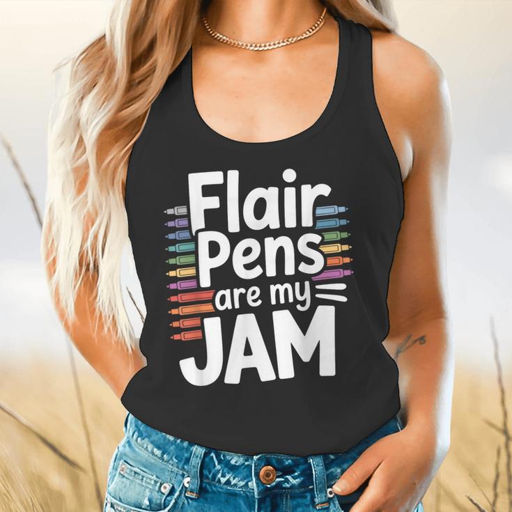 Back To School Teacher Flair Pens Are My Jam Flowy Tank, gift for family, gift for coworker Back To School Teacher Flair Pens Are My Jam Flowy Tank, gift for family, gift for coworker