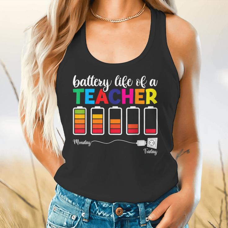 Battery Life Of a Teacher Shirt Thanksgiving Teacher Flowy Tank, gift for family, gift for coworker
