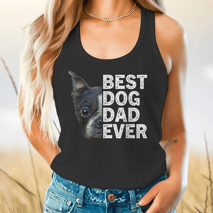 Best Dog Dad Ever Boston Terrier Dog Lover For Dad Men Women Girls Kids Flowy Tank, gift for family, gift for coworker