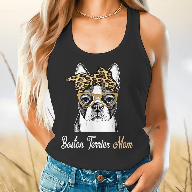Birthday And Mother's Day -Boston Terrier Mom Flowy Tank, gift for family, gift for coworker