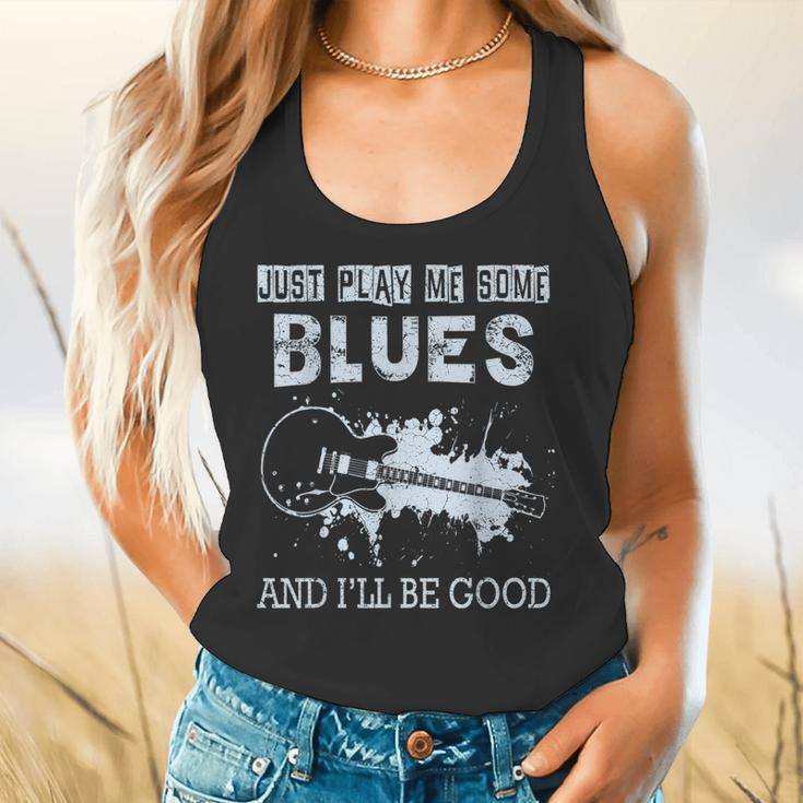 Blues Music Band Lover Vintage Guitar Teacher Blues Flowy Tank, gift for family, gift for coworker Blues Music Band Lover Vintage Guitar Teacher Blues Flowy Tank, gift for family, gift for coworker