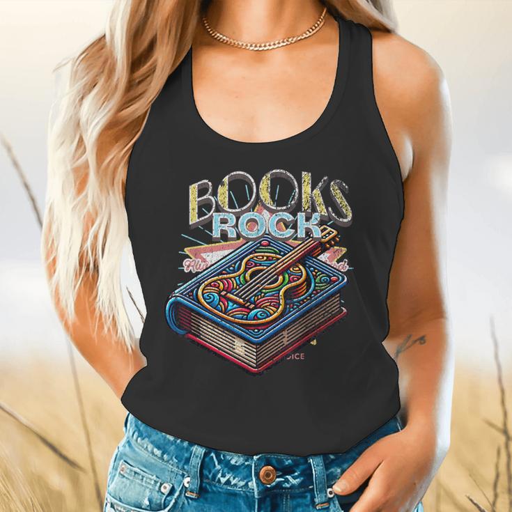 Books Rock Rock'n Roll Science Of Reading Teachers Guitar Flowy Tank, gift for family, gift for coworker Books Rock Rock'n Roll Science Of Reading Teachers Guitar Flowy Tank, gift for family, gift for coworker
