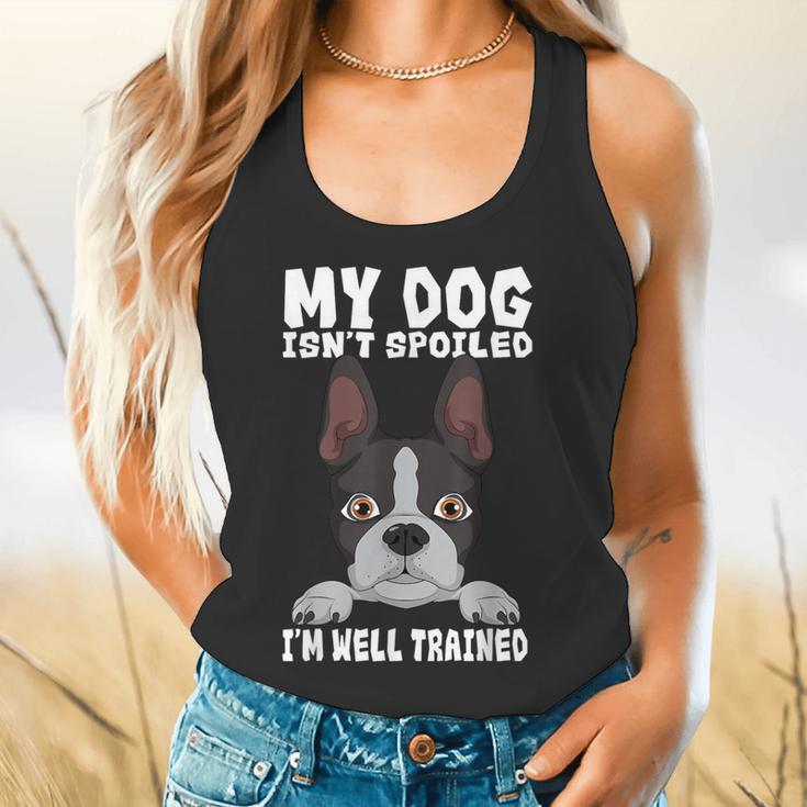 Boston Terrier American Gentleman Dog Lover I'm Well Trained Flowy Tank, gift for family, gift for coworker