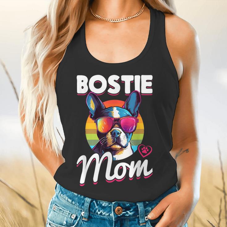 Boston Terrier Bostie Dog Breed Pet Bostie Mom Flowy Tank, gift for family, gift for coworker