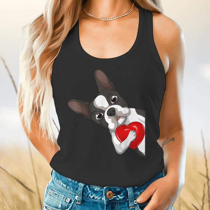 Boston Terrier Bostie Dog Kids Women Girls Flowy Tank, gift for family, gift for coworker