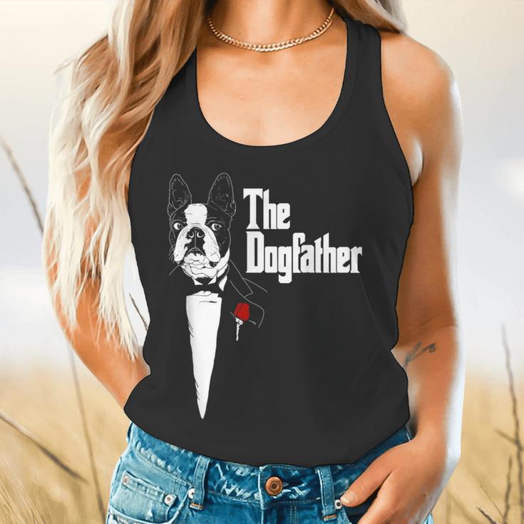 Boston Terrier Dad The DogFather Shirt Boston Terrier Flowy Tank, gift for family, gift for coworker