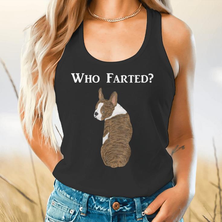 Boston Terrier Who Farted Flowy Tank, gift for family, gift for coworker