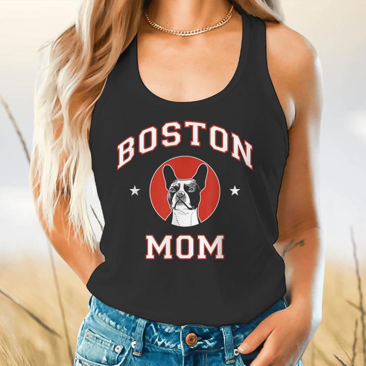 Boston Terrier Mom Dog Mother Flowy Tank, gift for family, gift for coworker