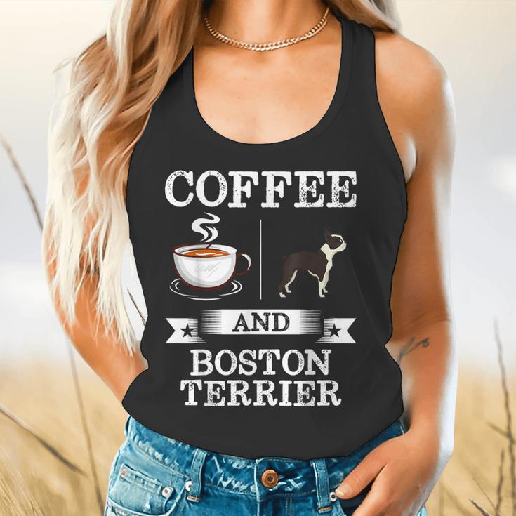 Boston Terrier Shirt Coffee And Boston Terrier Cute Dog For Men Women Girls Kids Flowy Tank, gift for family, gift for coworker