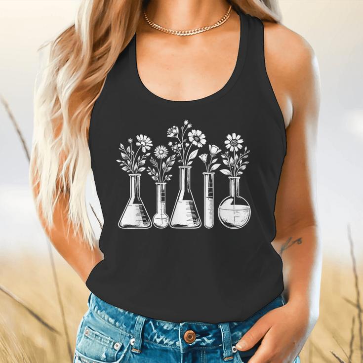 Botanical Beaker Science Teacher Floral Chemistry Lab Week Flowy Tank, gift for family, gift for coworker Botanical Beaker Science Teacher Floral Chemistry Lab Week Flowy Tank, gift for family, gift for coworker