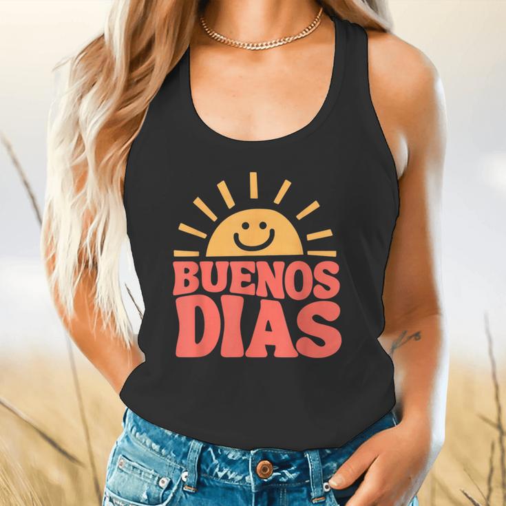 Buenos Dias Spanish Teacher Appreciation Back To School Flowy Tank, gift for family, gift for coworker Buenos Dias Spanish Teacher Appreciation Back To School Flowy Tank, gift for family, gift for coworker