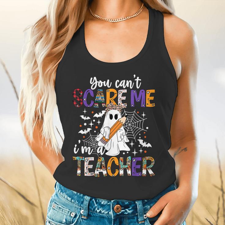 You Can't Scare Me I'm A Teacher Halloween Costume Flowy Tank, gift for family, gift for coworker
