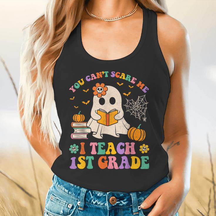 You Can't Scare Me I Teach 1st Grade Teacher Halloween Ghost Flowy Tank, gift for family, gift for coworker You Can't Scare Me I Teach 1st Grade Teacher Halloween Ghost Flowy Tank, gift for family, gift for coworker