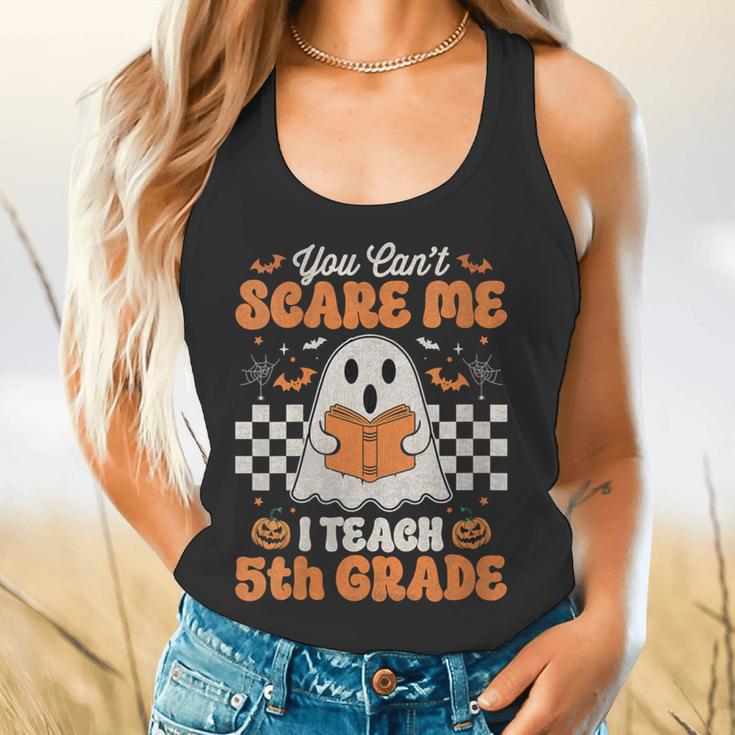 You Can't Scare Me I Teach 5th Grade Retro Teacher Halloween Flowy Tank, gift for family, gift for coworker You Can't Scare Me I Teach 5th Grade Retro Teacher Halloween Flowy Tank, gift for family, gift for coworker