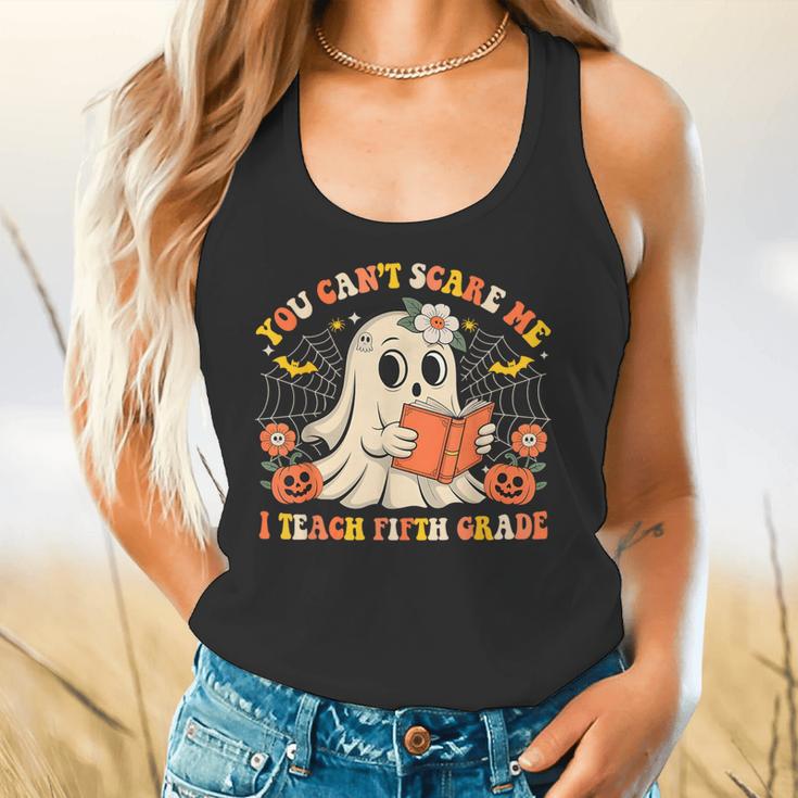 You Can't Scare Me I Teach Fifth Grade Halloween Teacher Flowy Tank, gift for family, gift for coworker