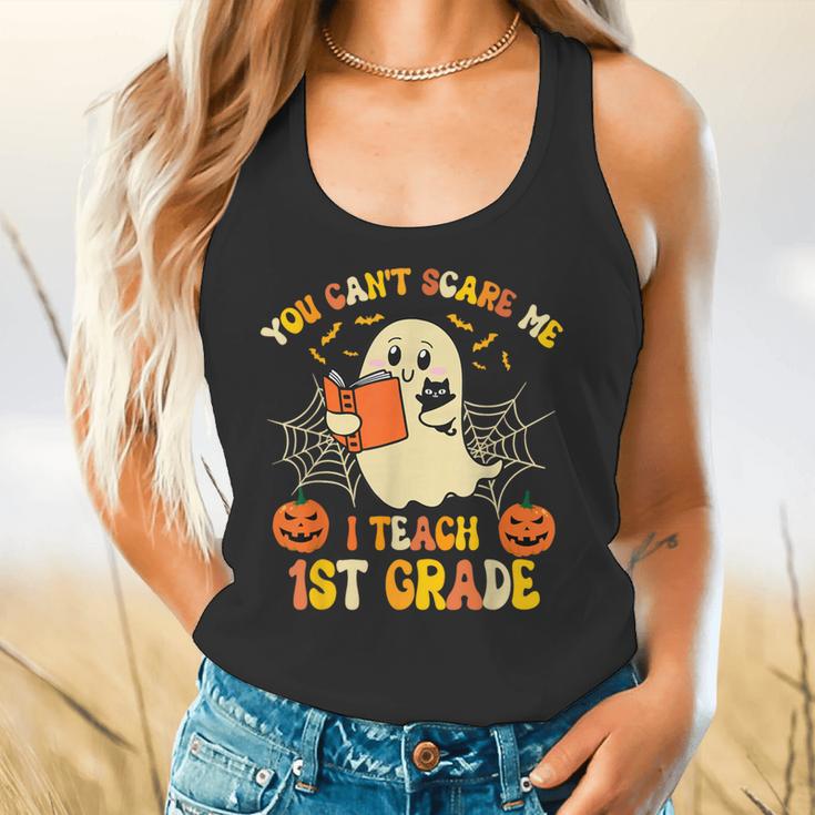 You Can't Scare Me I Teach First Grade Halloween Teacher Flowy Tank, gift for family, gift for coworker You Can't Scare Me I Teach First Grade Halloween Teacher Flowy Tank, gift for family, gift for coworker
