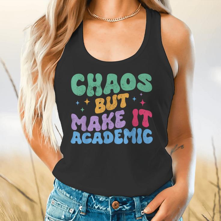 Chaos But Make It Academic Teacher Back To School Flowy Tank, gift for family, gift for coworker Chaos But Make It Academic Teacher Back To School Flowy Tank, gift for family, gift for coworker
