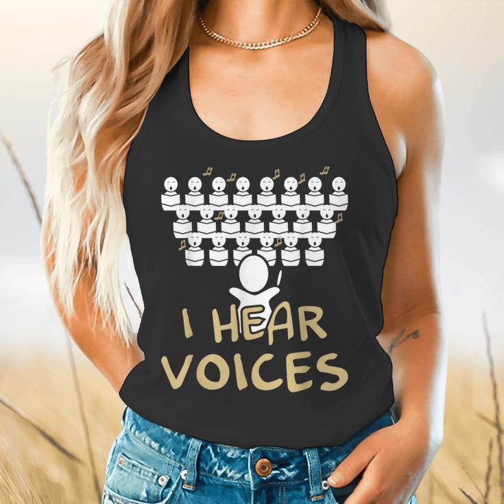 Choir Teacher Shirt I Hear Voices Chorister Tee Flowy Tank, gift for family, gift for coworker