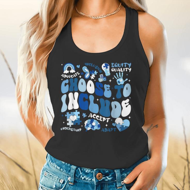 Choose To Include Inclusion Matters Autism Awareness Teacher Flowy Tank, gift for family, gift for coworker