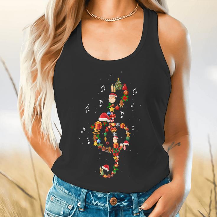 Christmas Musical Note Music Lover Teacher Sing Carols Jesus Flowy Tank, gift for family, gift for coworker