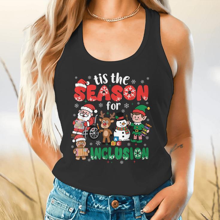 Christmas Sped Teacher Tis The Season For Inclusion Women Flowy Tank, gift for family, gift for coworker Christmas Sped Teacher Tis The Season For Inclusion Women Flowy Tank, gift for family, gift for coworker