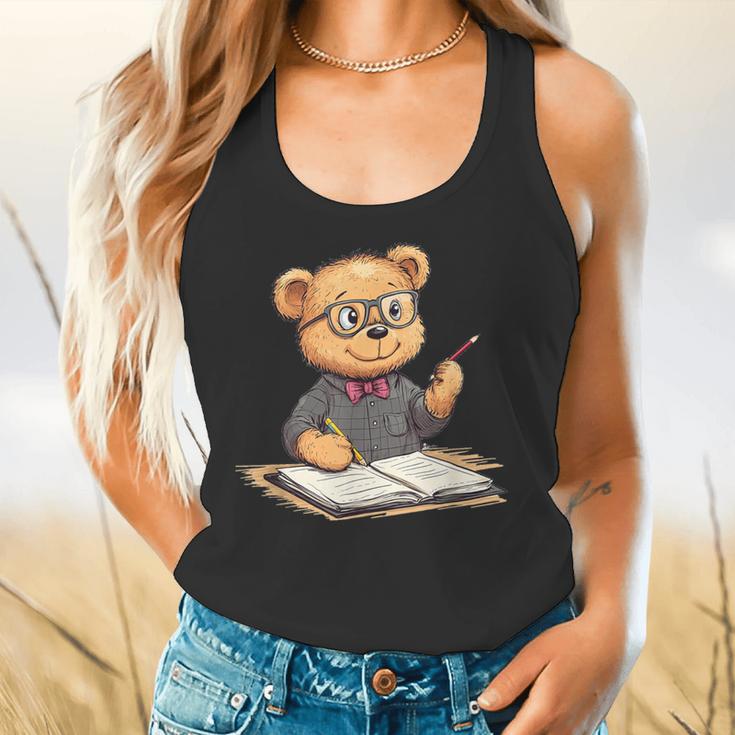 Classroom Fun With Teddy Bear Teacher Flowy Tank, gift for family, gift for coworker Classroom Fun With Teddy Bear Teacher Flowy Tank, gift for family, gift for coworker
